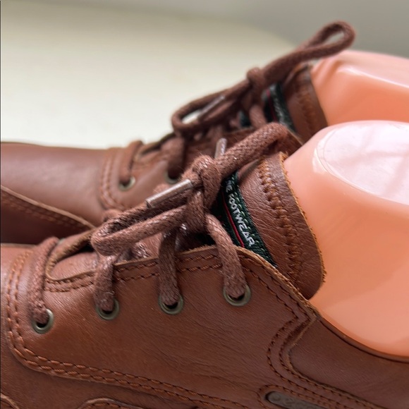 Ecco Brown Leather lace up walking shoe Mobile - Picture 4 of 8